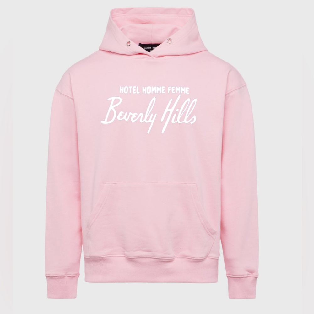 NWOT Homme + Femme Graphic Hoodie Pink Size XL